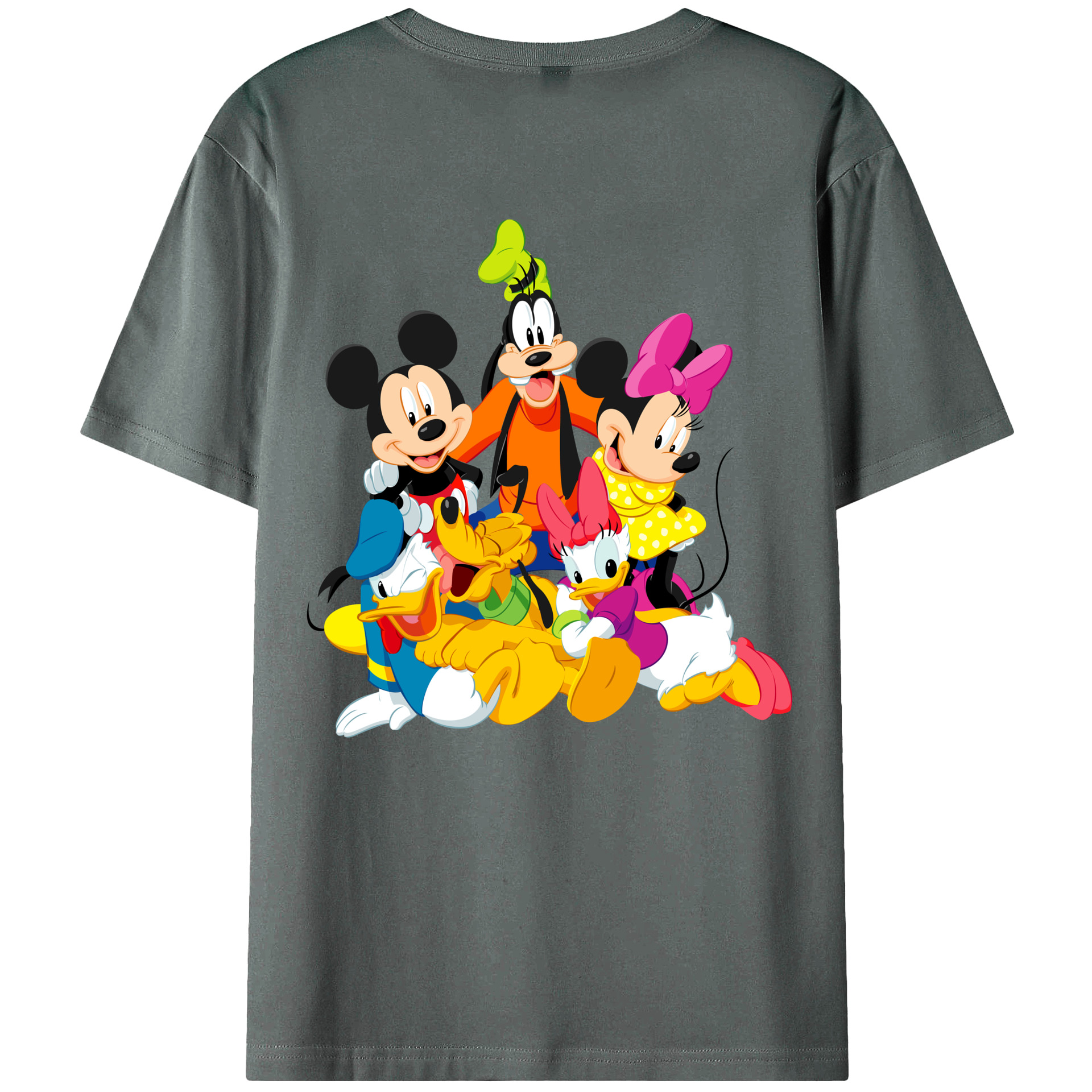 （画像用） ミッキーマウス Mickey Mouse 綿100％半袖Tシャツ（背面プリント）
